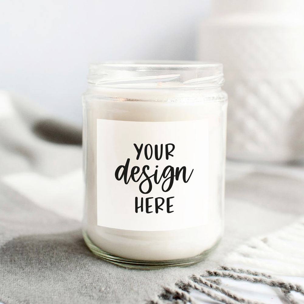 Personalised Candle Label - 30 Adesivi Personalizzati per Barattoli di