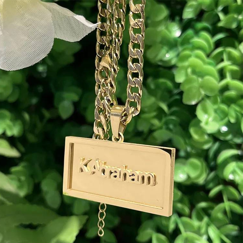 Name Necklace Custom - Collana Hip Hop con nome personalizzato