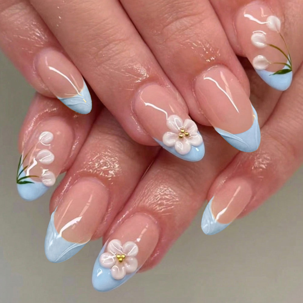 Pressed Flower Art - 30 pezzi di adesivi per unghie