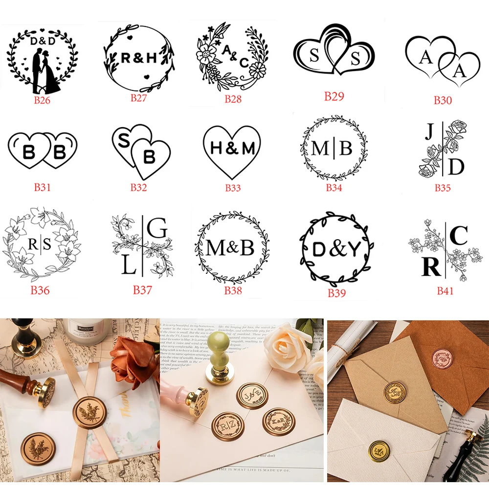 Wax Seal Letter Kit - Kit timbro sigillo cera personalizzato Doppio