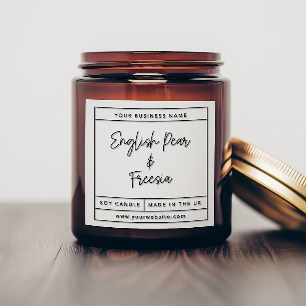 Adesivo quadrato personalizzat - Personalised Candle Label recensione e prezzo